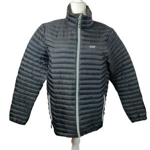CIRQ Gear Men’s Black Ultralight Down Jacket, full zipper 90/10 goose Size M